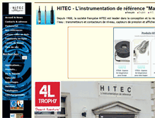 Tablet Screenshot of hitec.fr
