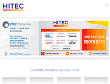 Tablet Screenshot of hitec.com.ph