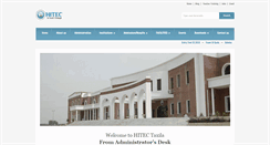 Desktop Screenshot of hitec.edu.pk
