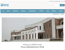 Tablet Screenshot of hitec.edu.pk